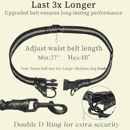 Hands-Free Leashes Pet Leashes Comfortable for Dog