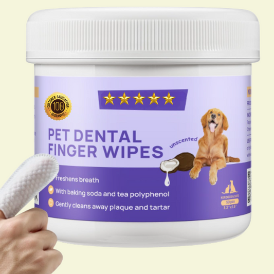 Pet dentals finger wipes for dogs