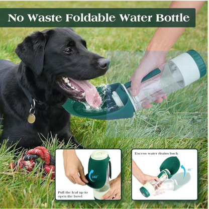 Foldable Dog Water Bottle,Portable Water with food container, for Dog,Cat