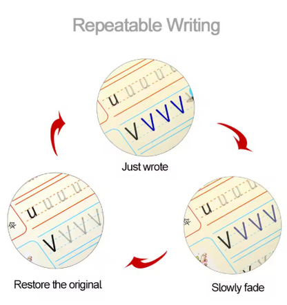 Machoue™Magic Handwriting Practice Copybook Set Learn to Write with Fun!