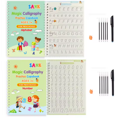 Machoue™Magic Handwriting Practice Copybook Set Learn to Write with Fun!