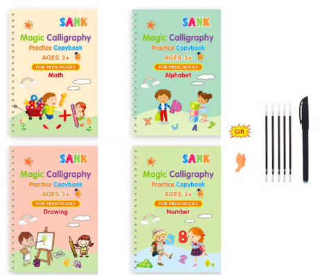 Machoue™Magic Handwriting Practice Copybook Set Learn to Write with Fun!