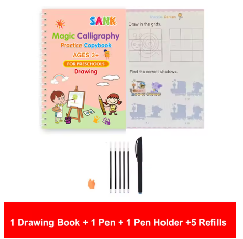 Machoue™Magic Handwriting Practice Copybook Set Learn to Write with Fun!